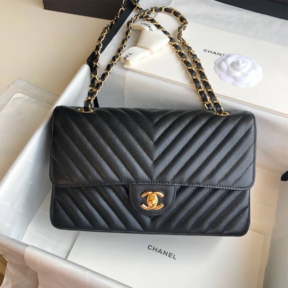 Chanel Classic Chevron Medium Flap