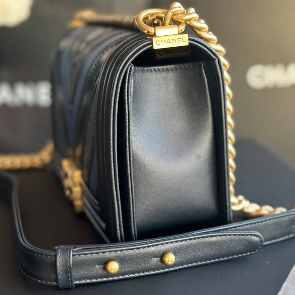 Chevron Boy Chanel Handbag