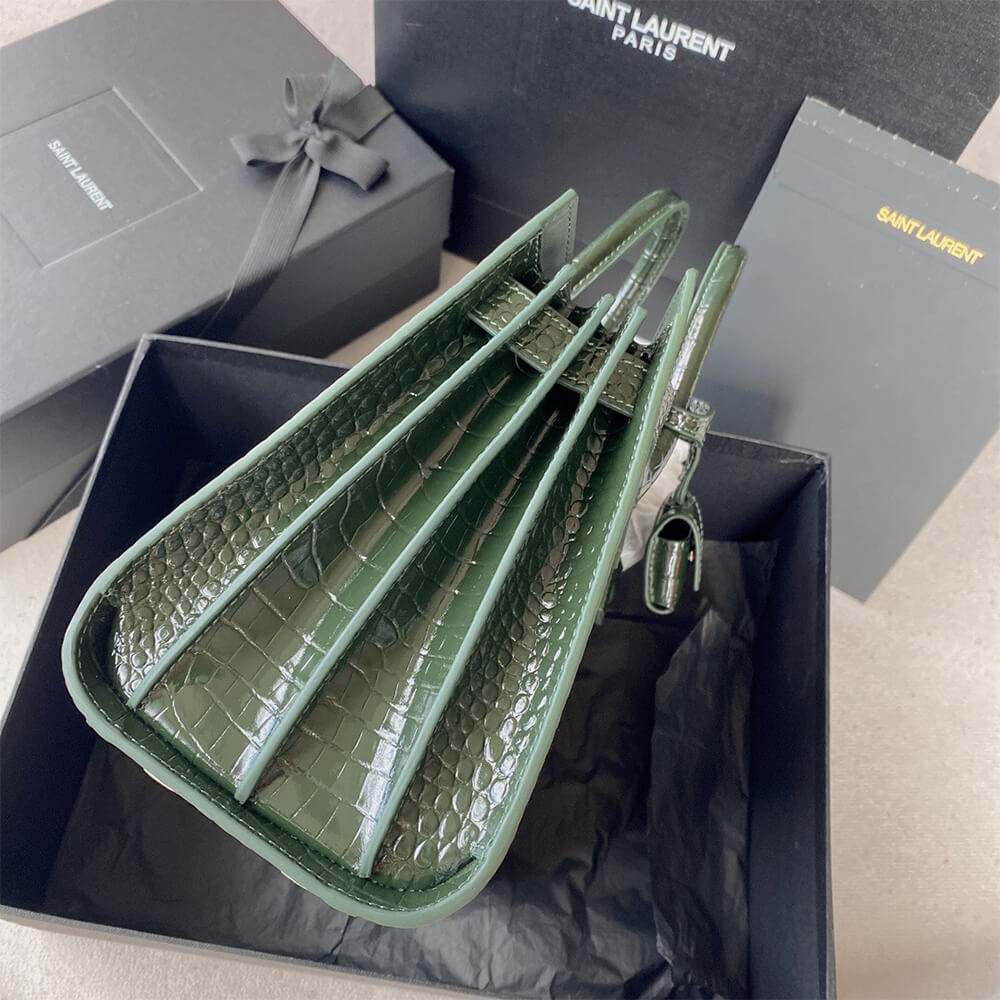 YSL SAC DE JOUR BABY IN CROCODILE-EMBOSSED