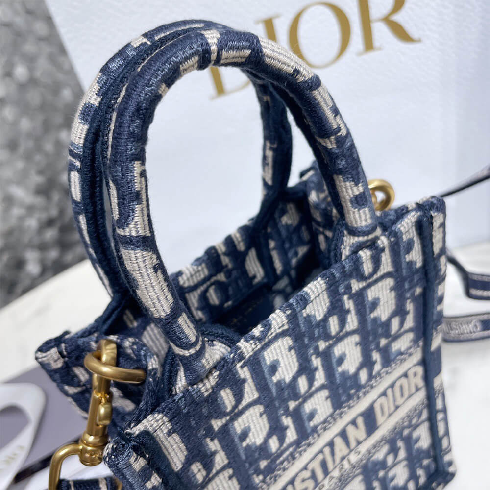 MINI DIOR BOOK TOTE PHONE BAG