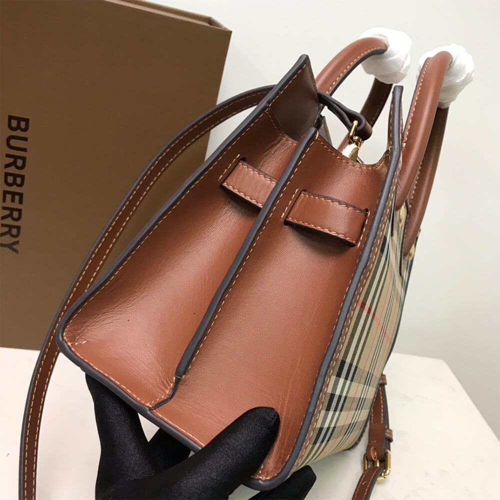 Mini Vintage Check Two Handle Title Bag