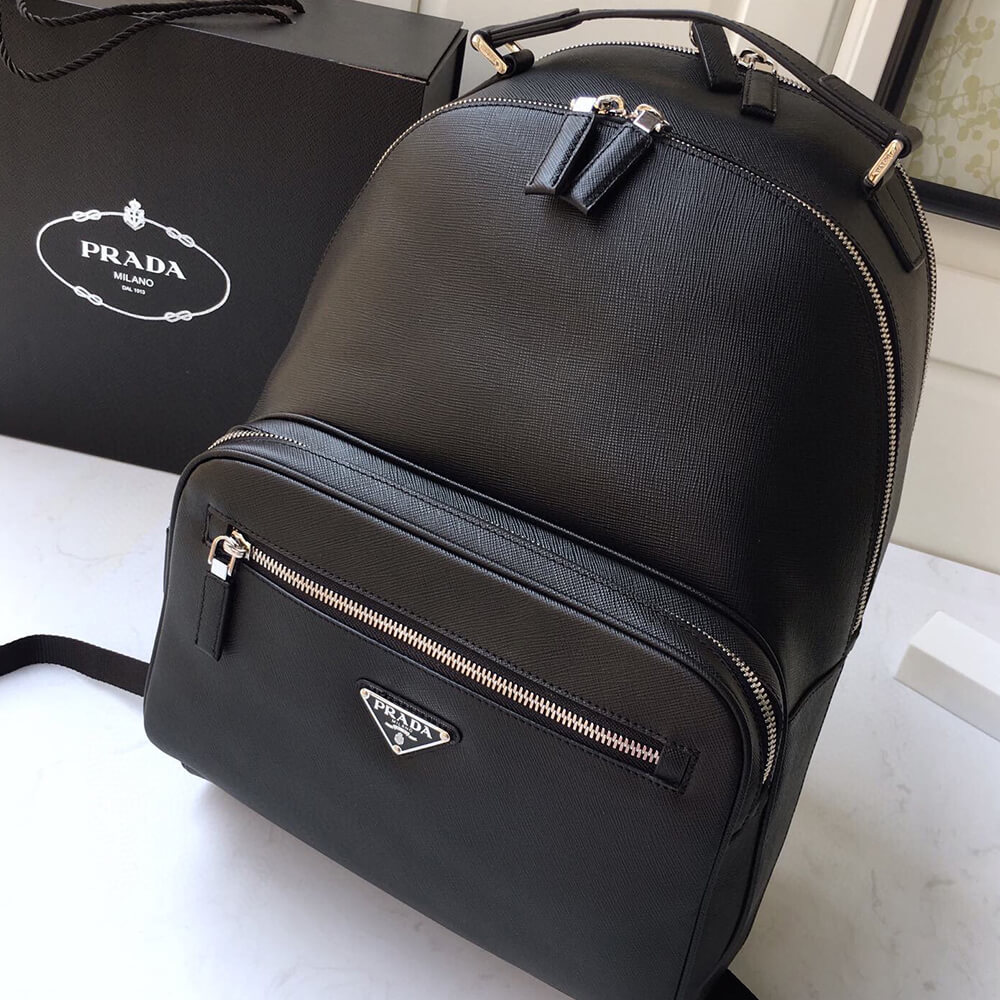 Prada Men Saffiano Leather Backpack