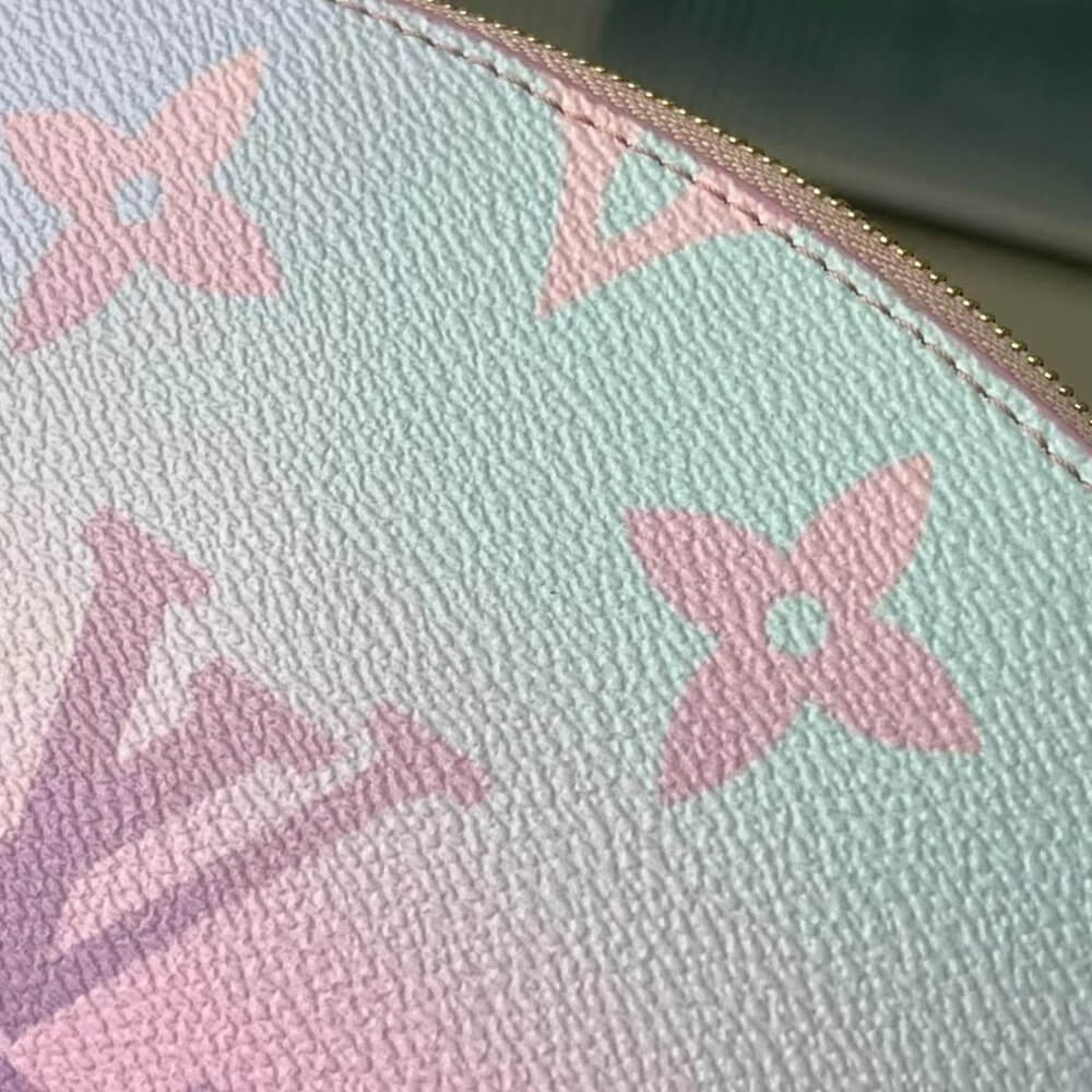 l**is V*t*n pastel sunrise cosmetic pouch pink