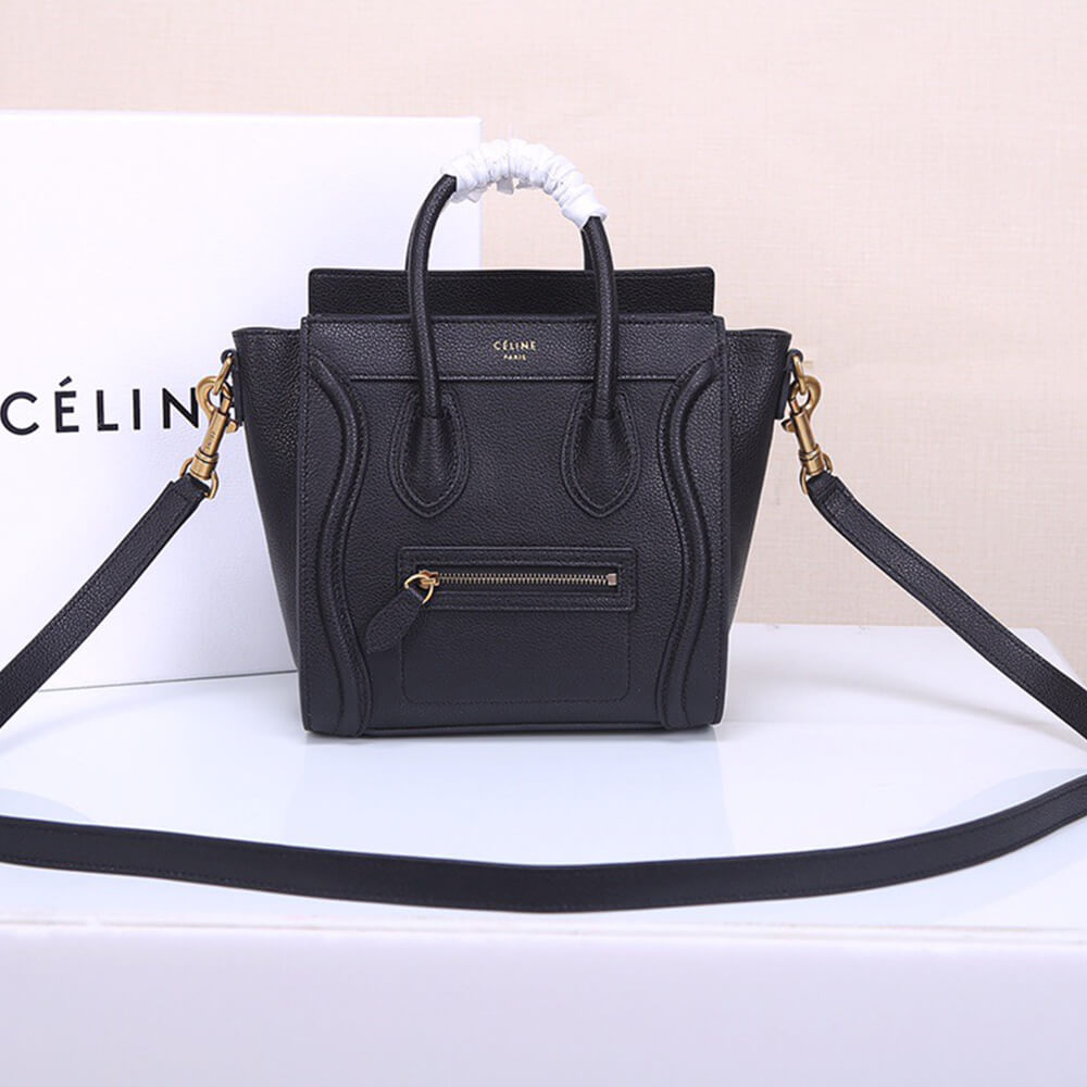 CELINE NANO LUGGAGE BAG IN CALFSKIN
