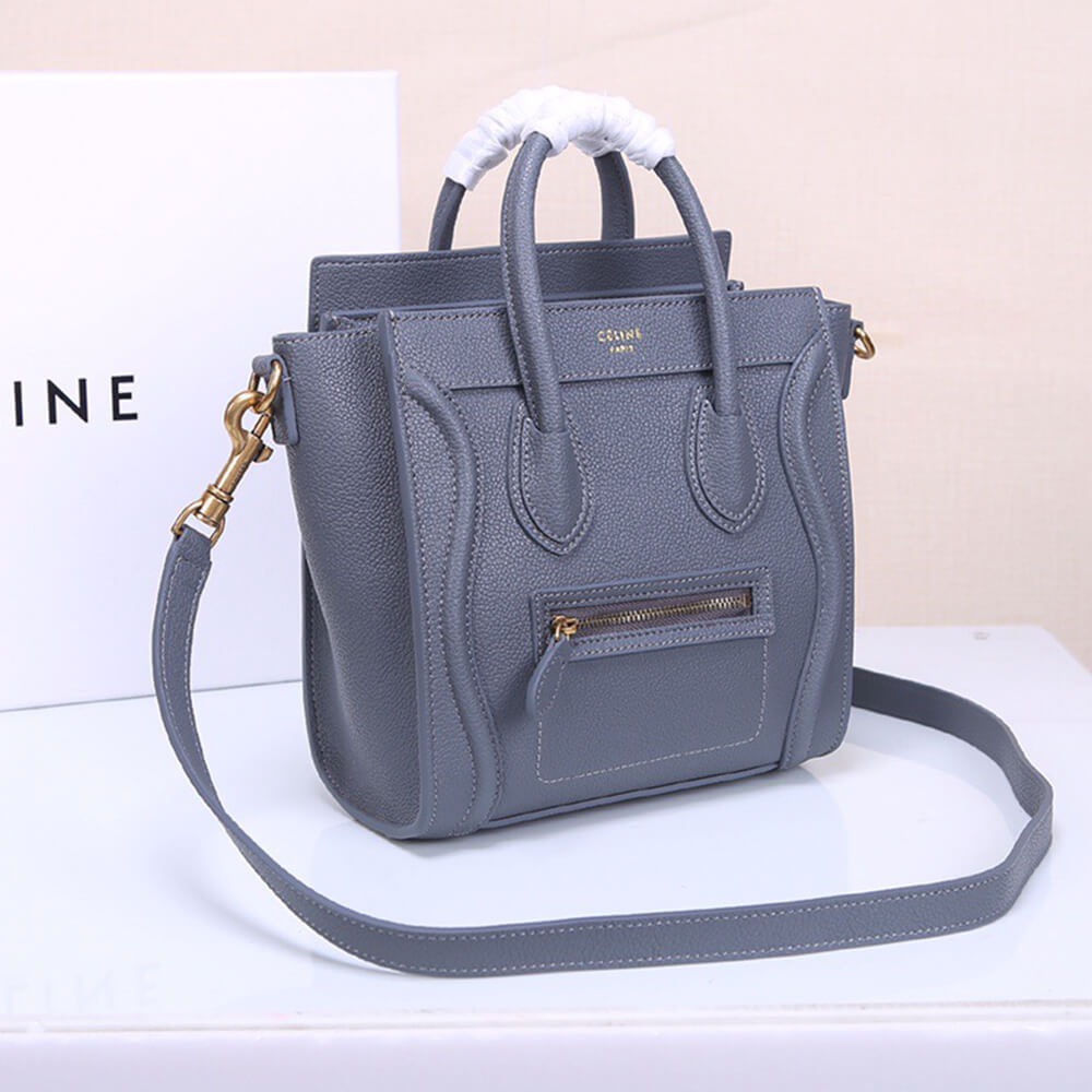 CELINE NANO LUGGAGE BAG IN CALFSKIN