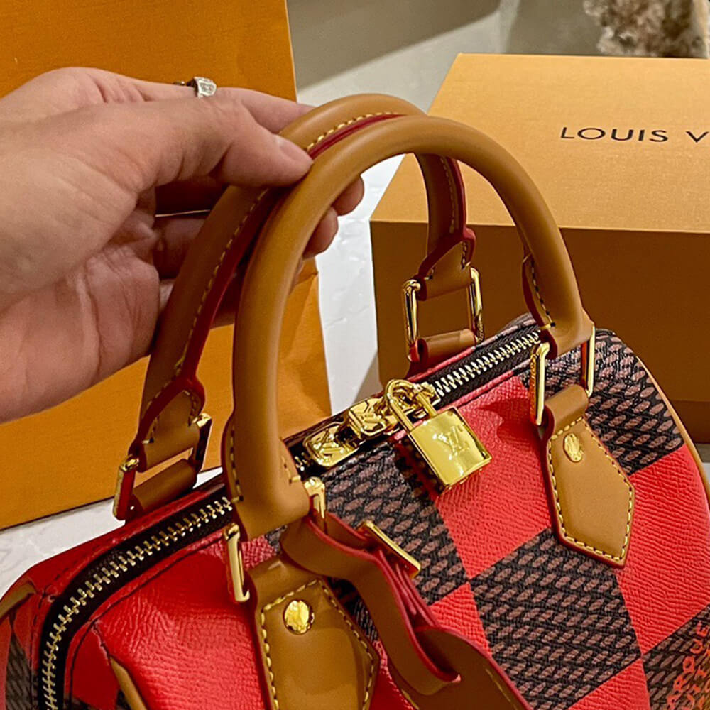 LV SPEEDY 18 BANDOULIERE DAMIER POP