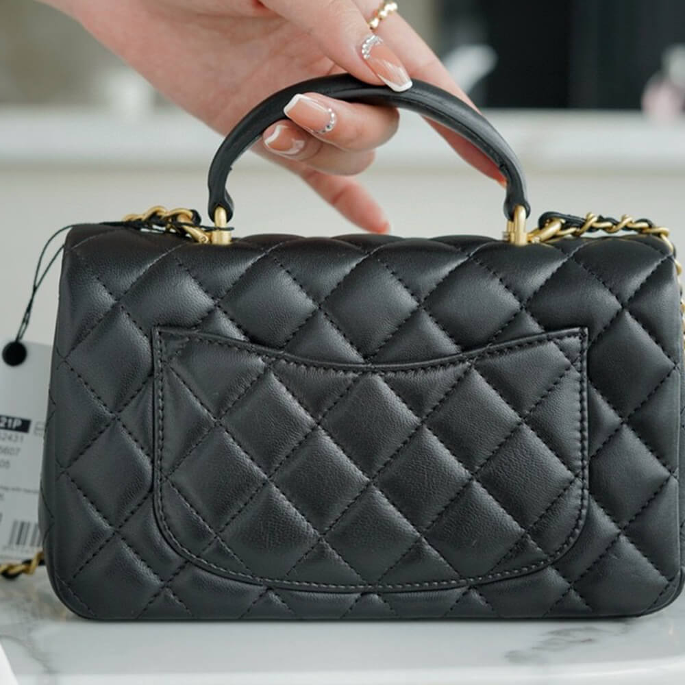 Chanel Mini Flap with Top Handle(HIGH-END GRADE)
