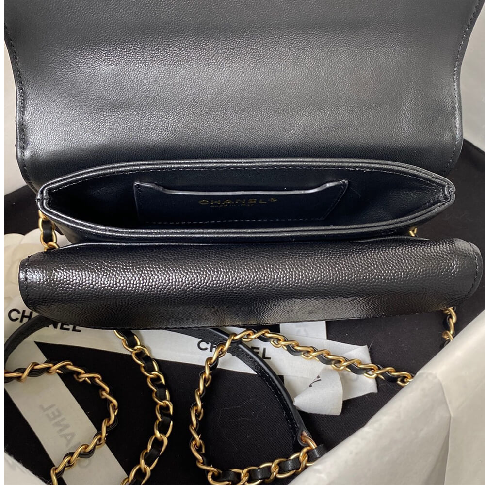 CHANEL mini flap with top handle
