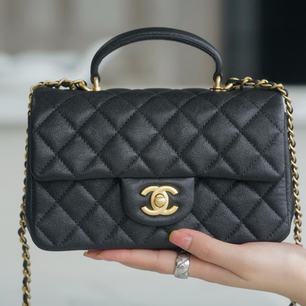 Chanel Mini Flap with Top Handle(HIGH-END GRADE)