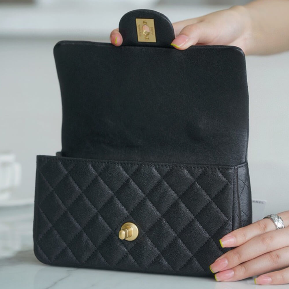 Chanel Mini Flap with Top Handle(HIGH-END GRADE)