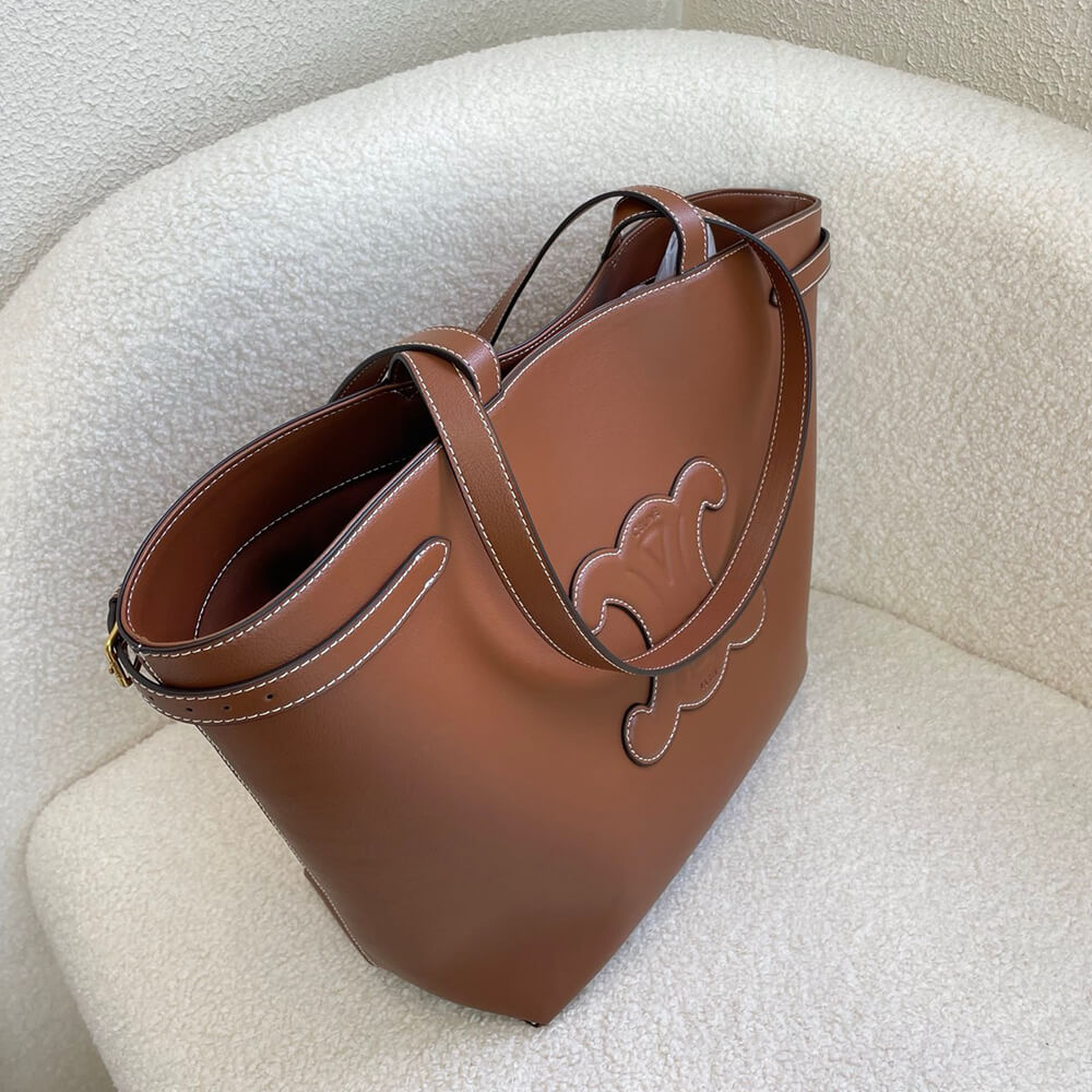 CELINE MEDIUM CABAS ANAIS CUIR TRIOMPHE IN GRAINED CALFSKIN