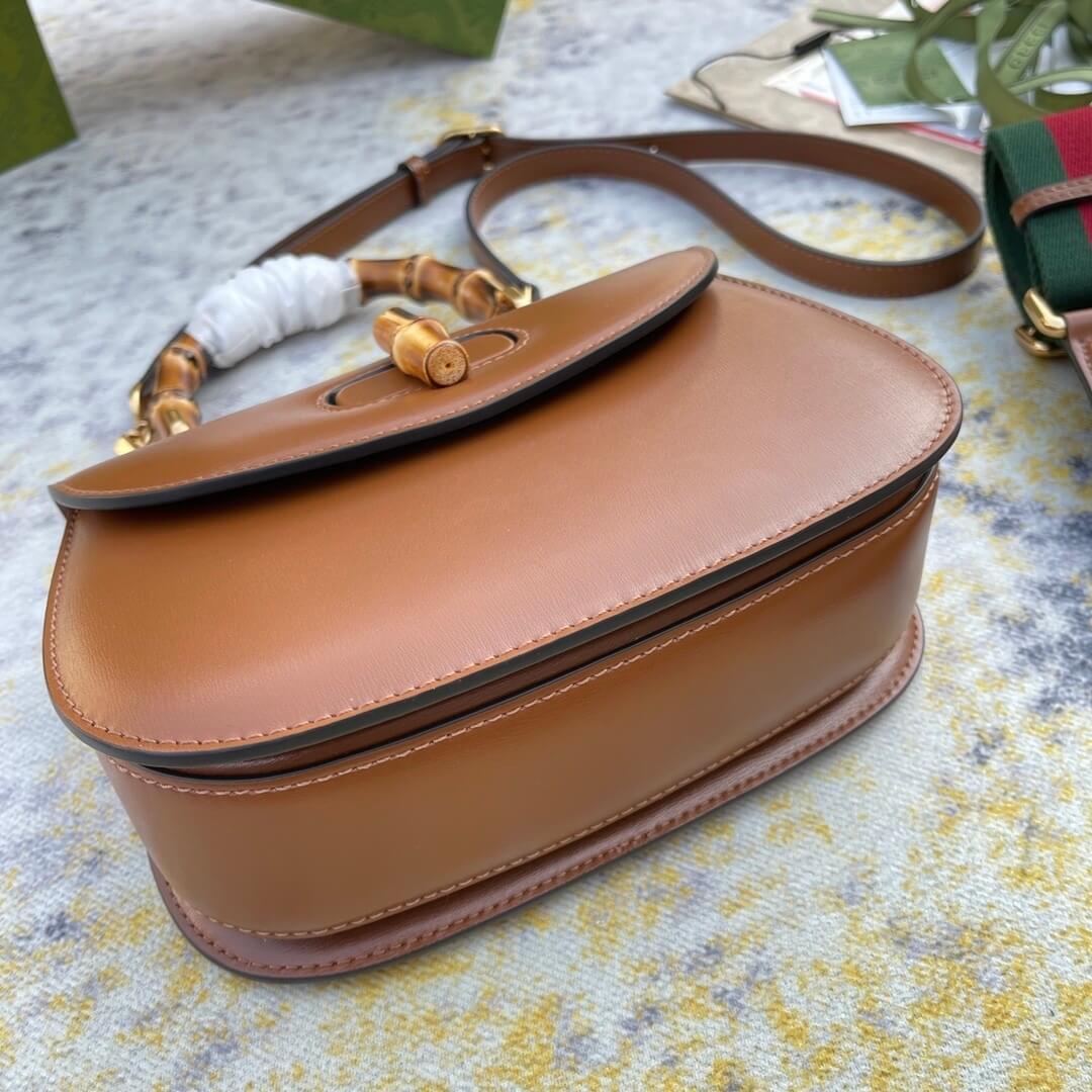 G*u*i bamboo 1947 jumbo gg small top handle bag