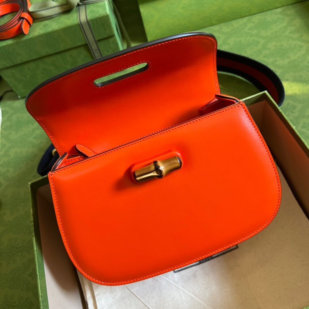 G*u*i bamboo 1947 jumbo gg small top handle bag