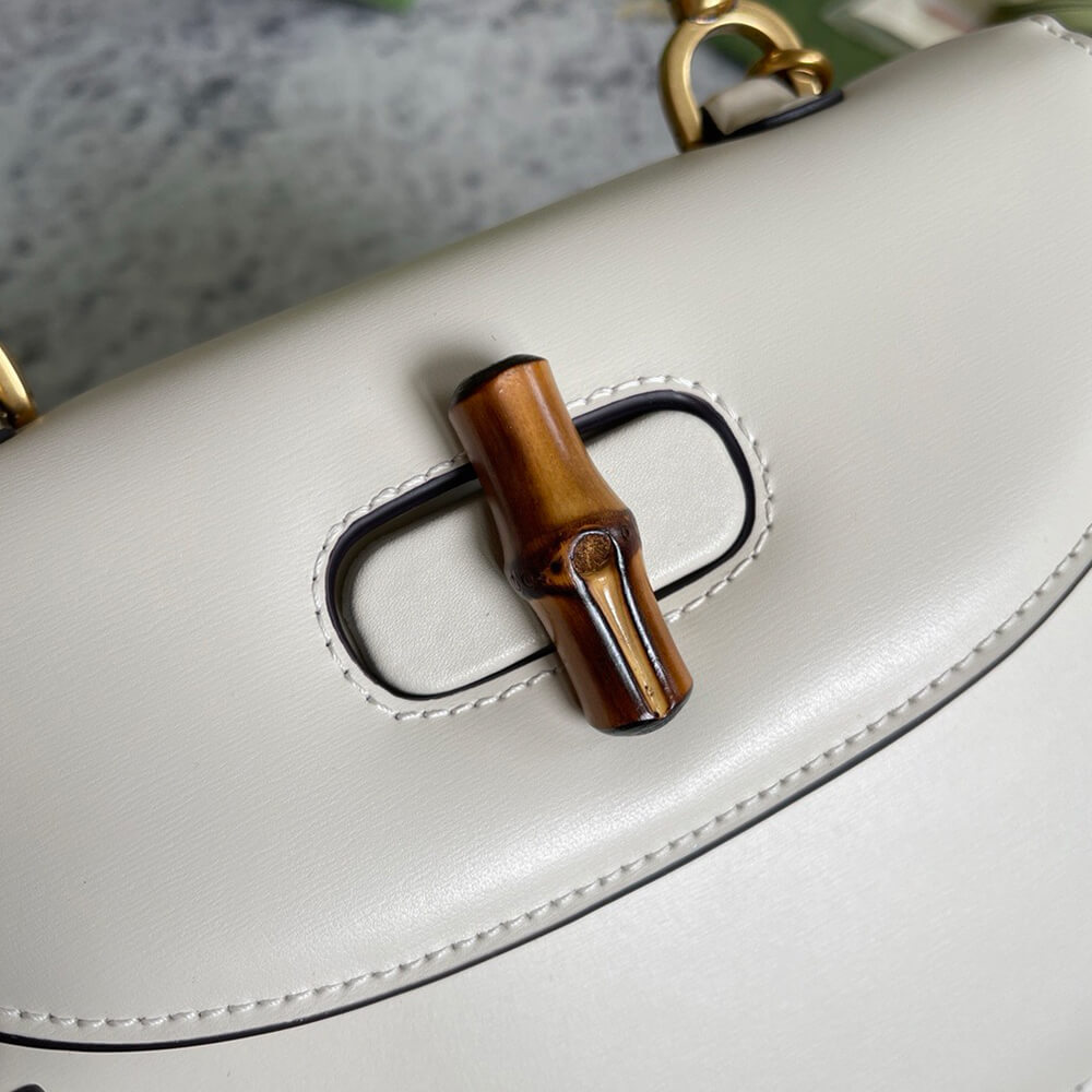 G*u*i bamboo 1947 jumbo gg small top handle bag