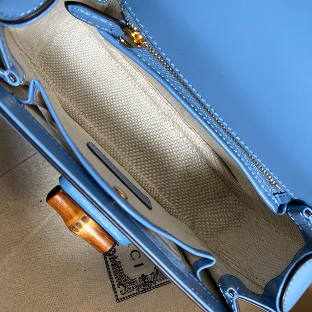 G*u*i bamboo 1947 jumbo gg small top handle bag