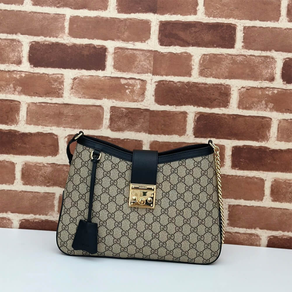 G*u*i padlock gg medium shoulder bag