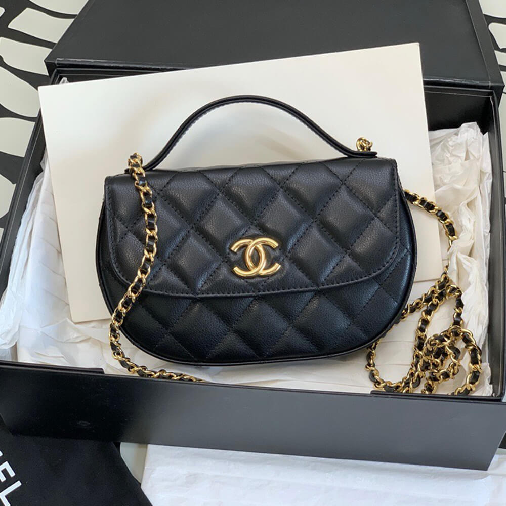 CHANEL MINI FLAP WITH HANDLE(HIGH-END GRADE)