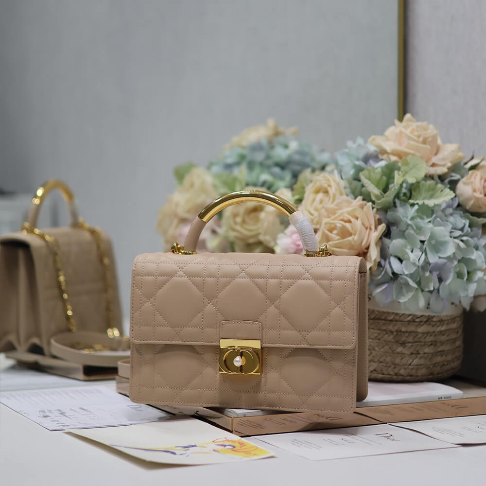Small FLAP BAG WITH TOP HANDLE