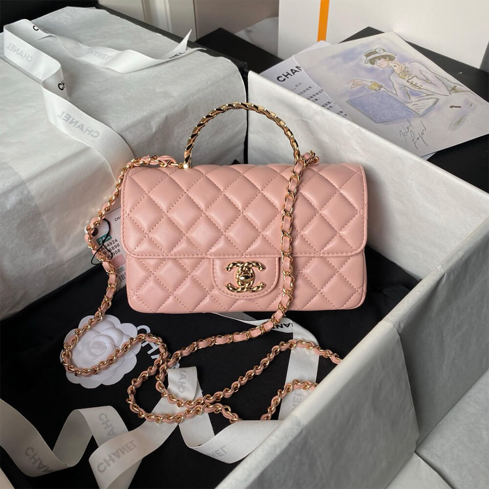 CHANEL Mini Flap Bag with Top Handle