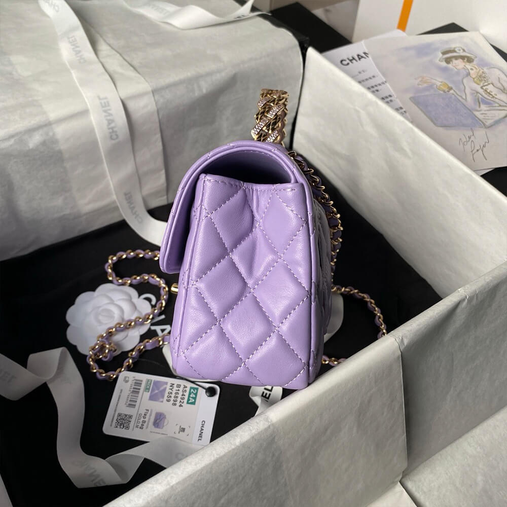CHANEL Mini Flap Bag with Top Handle