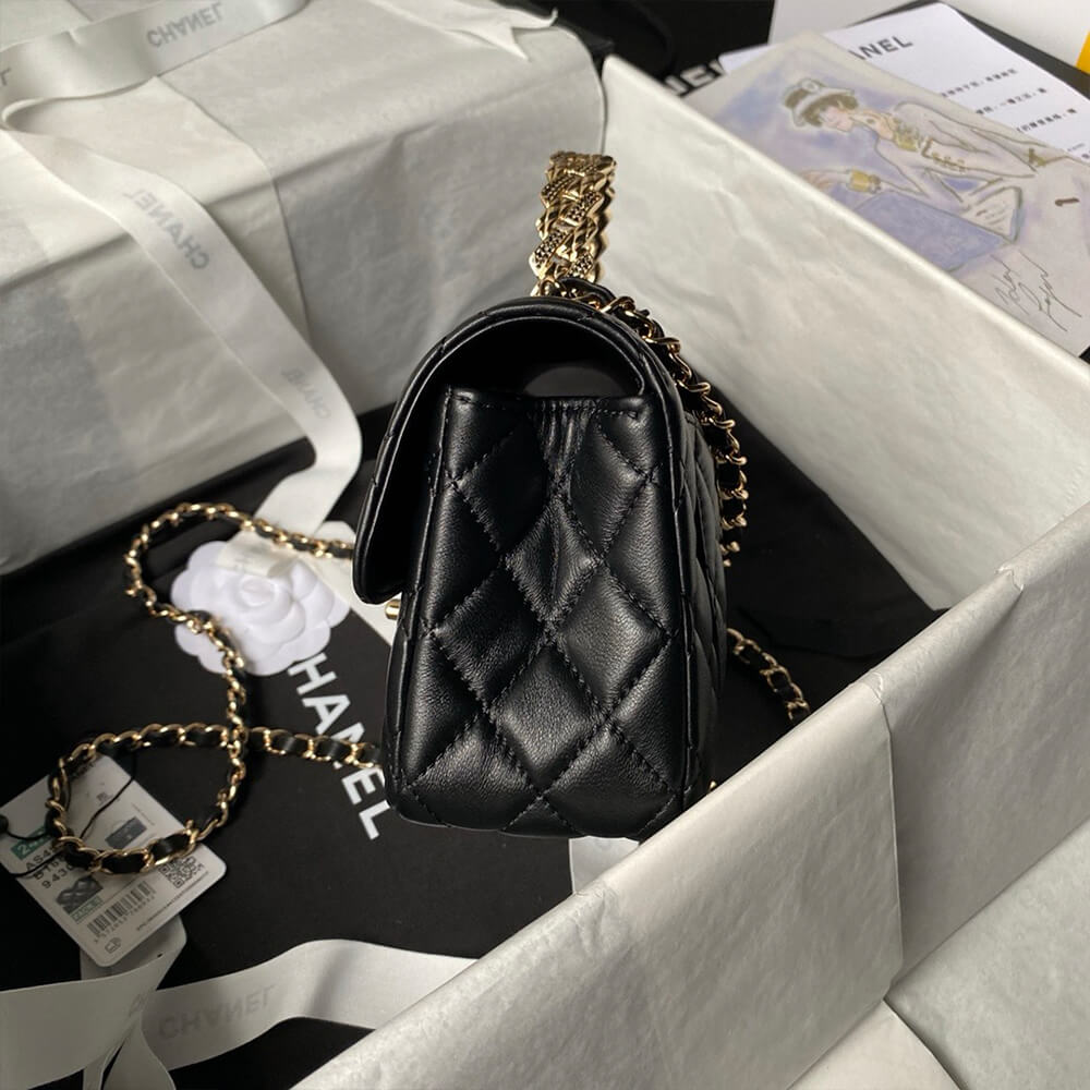 CHANEL Mini Flap Bag with Top Handle