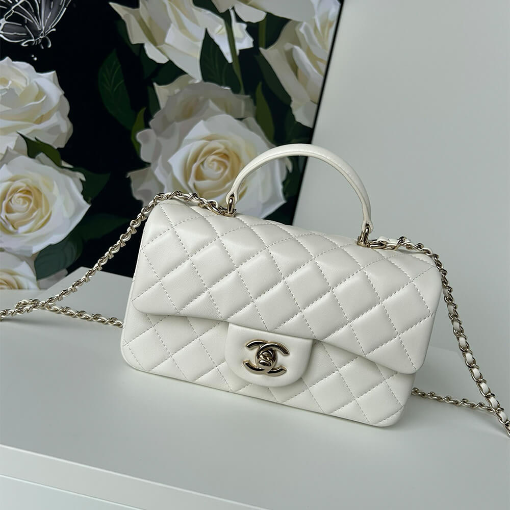 CHANEL Mini Classic Handbag With Top Handle