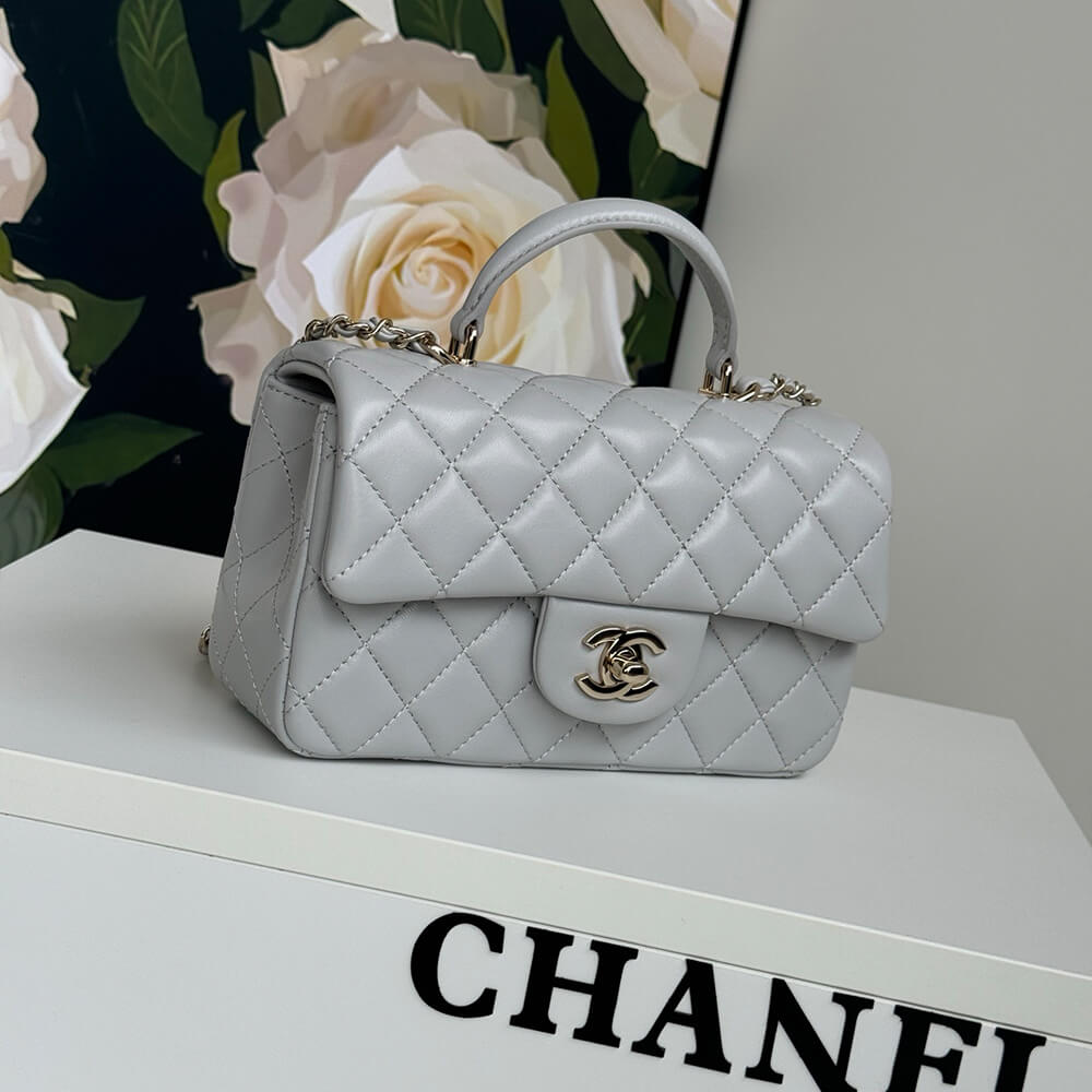 CHANEL Mini Classic Handbag With Top Handle