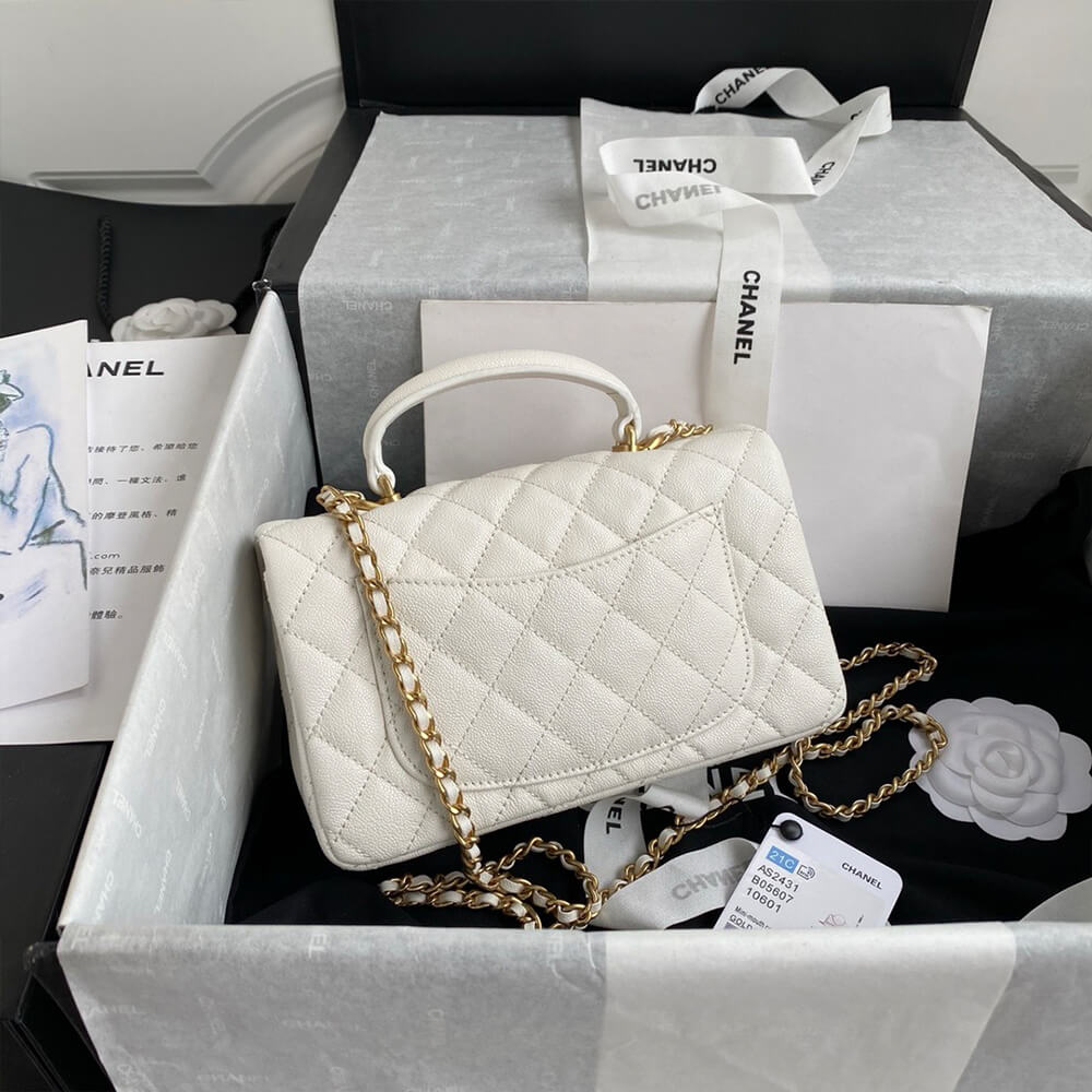 CHANEL Mini Classic Handbag With Top Handle