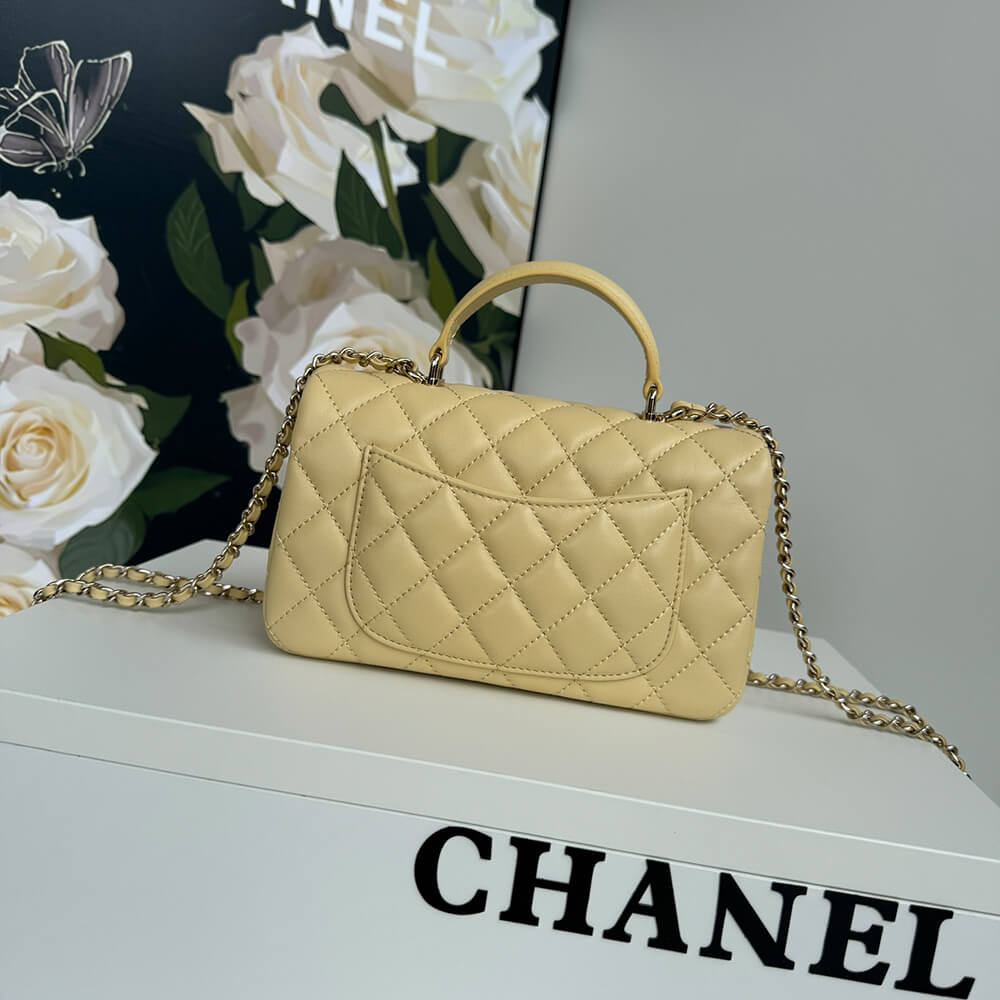 CHANEL Mini Classic Handbag With Top Handle