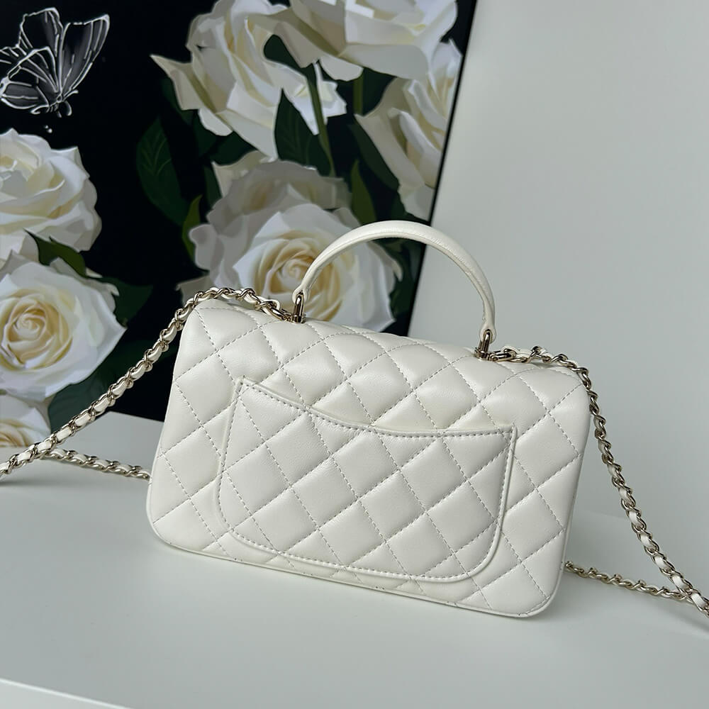 CHANEL Mini Classic Handbag With Top Handle