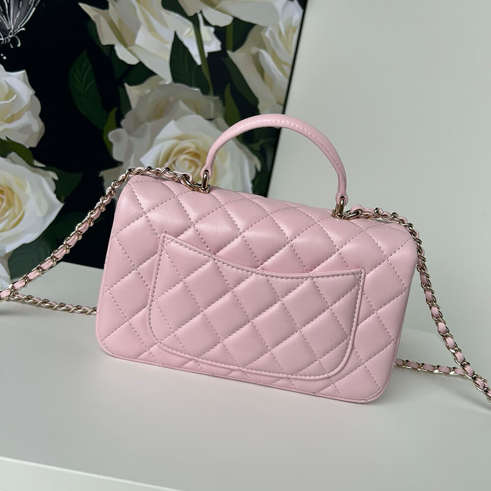 CHANEL Mini Classic Handbag With Top Handle