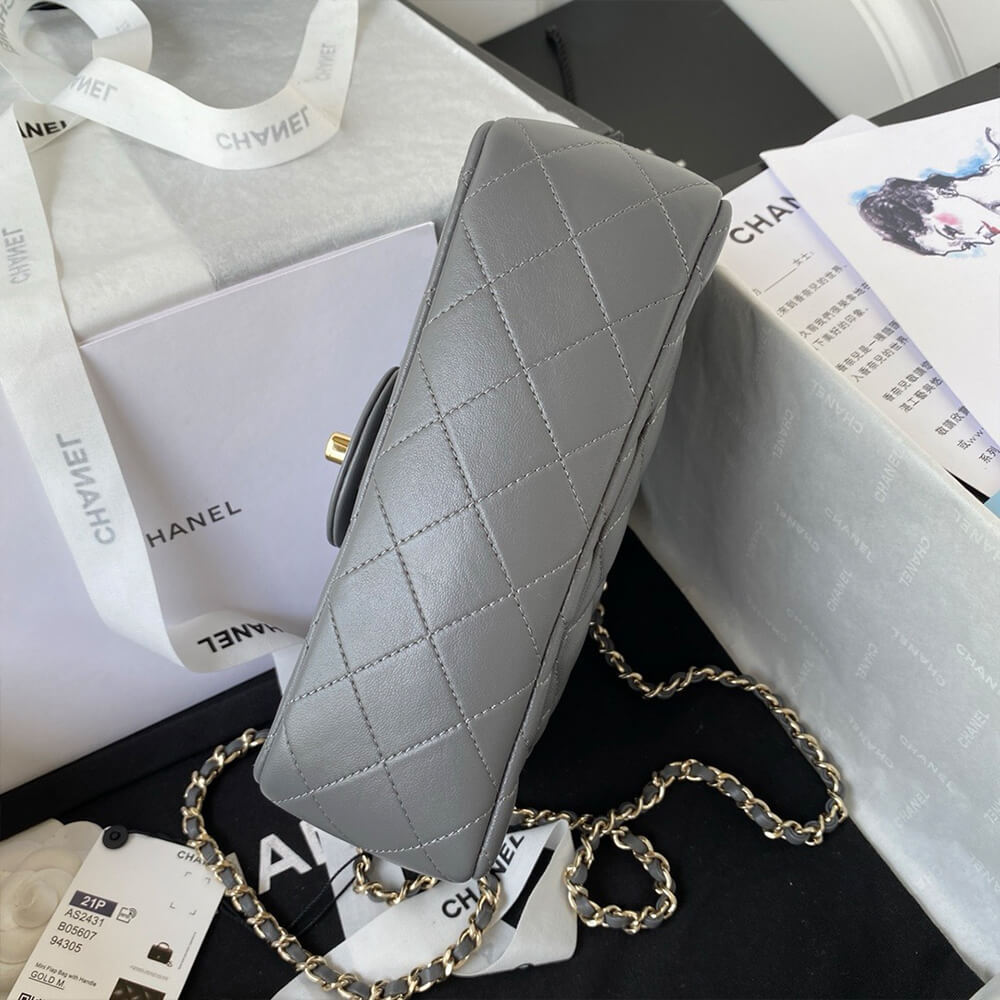 CHANEL Mini Classic Handbag With Top Handle