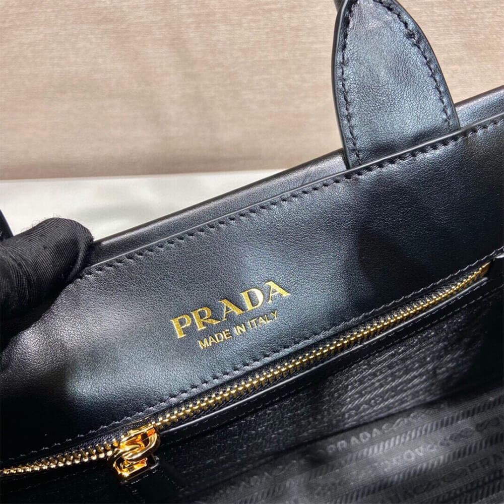 Prada Small leather Prada Symbole bag with topstitching