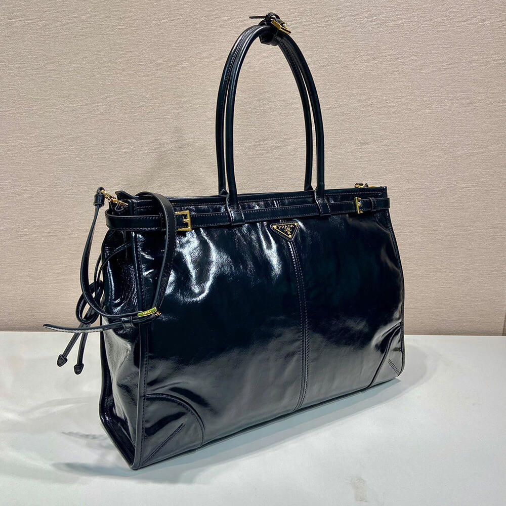 Prada Extra large leather handbag(high-end grade)