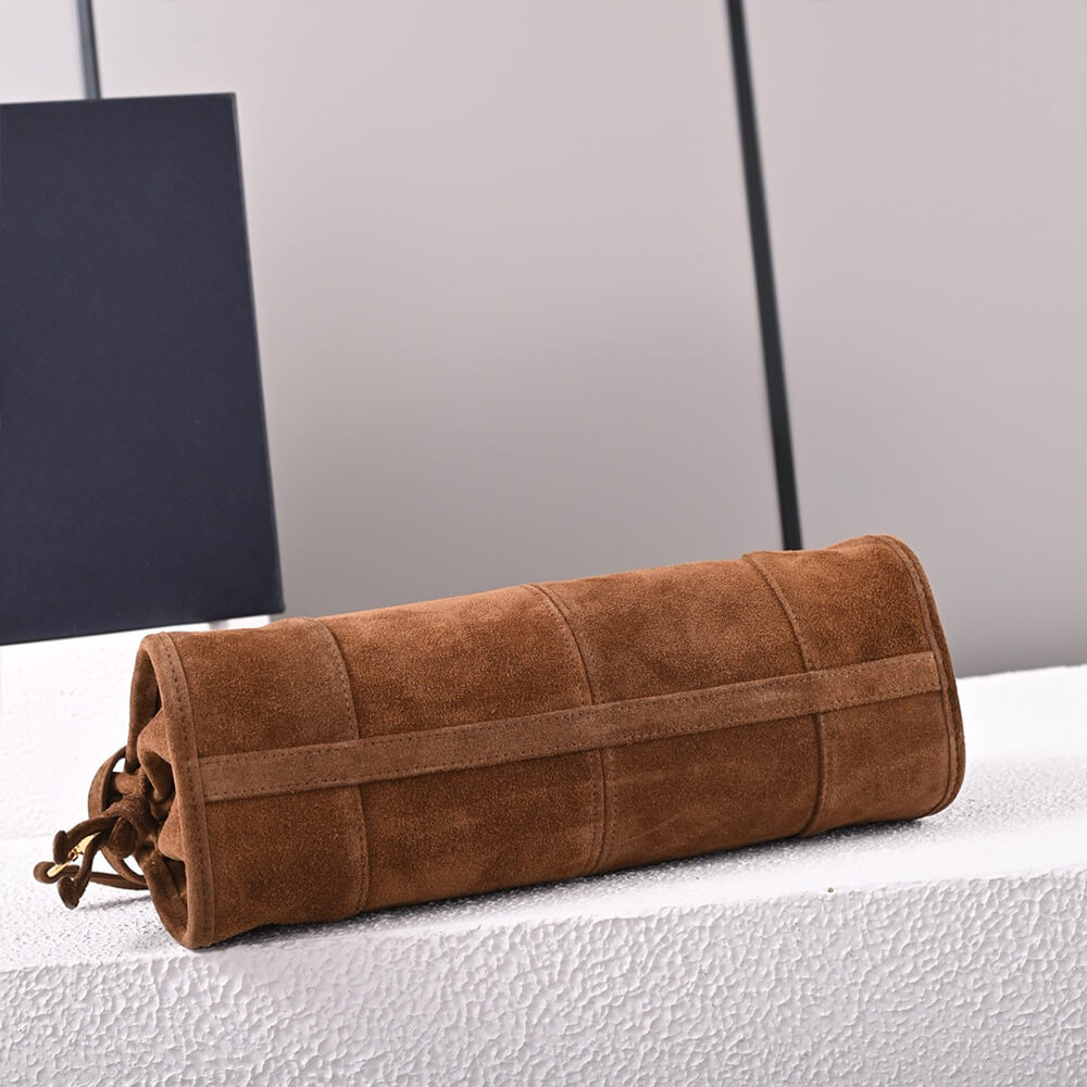 Prada Medium suede handbag(high-end grade)