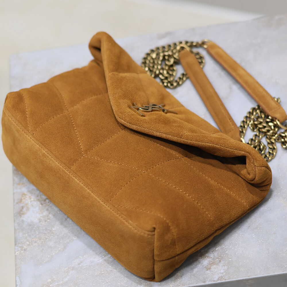 YSL Toy Puffer in suede