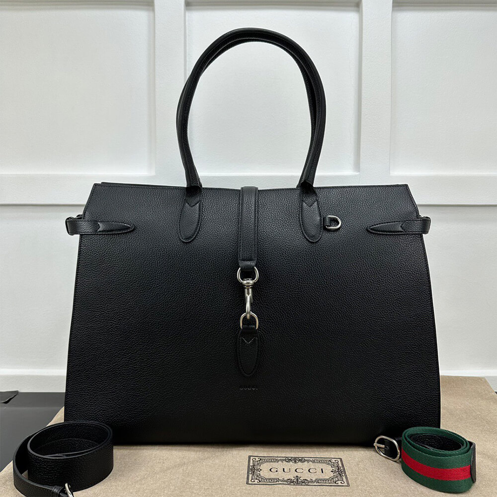 G*u*i large tote bag with hook closure(high-end grade)