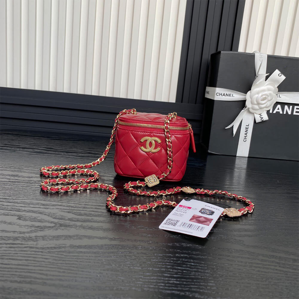 CHANEL Small Vanity with Chain(HIGH-END GRADE)