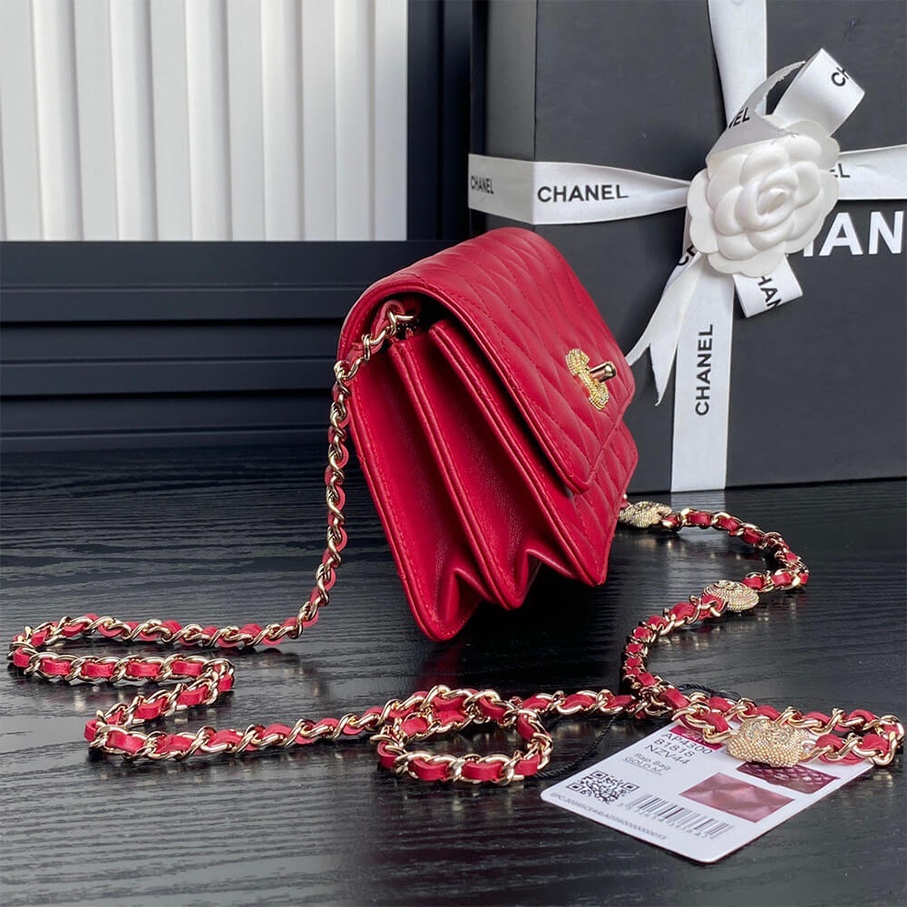 CHANEL Clutch With Chain(HIGH-END GRADE)