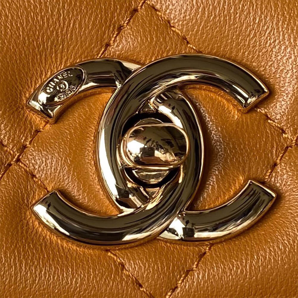 CHANEL Mini Flap Bag with Top Handle(HIGH-END GRADE)