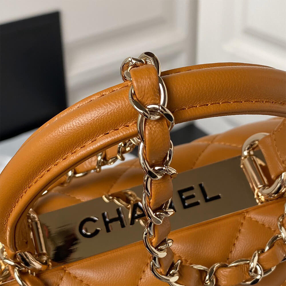 CHANEL Mini Flap Bag with Top Handle(HIGH-END GRADE)