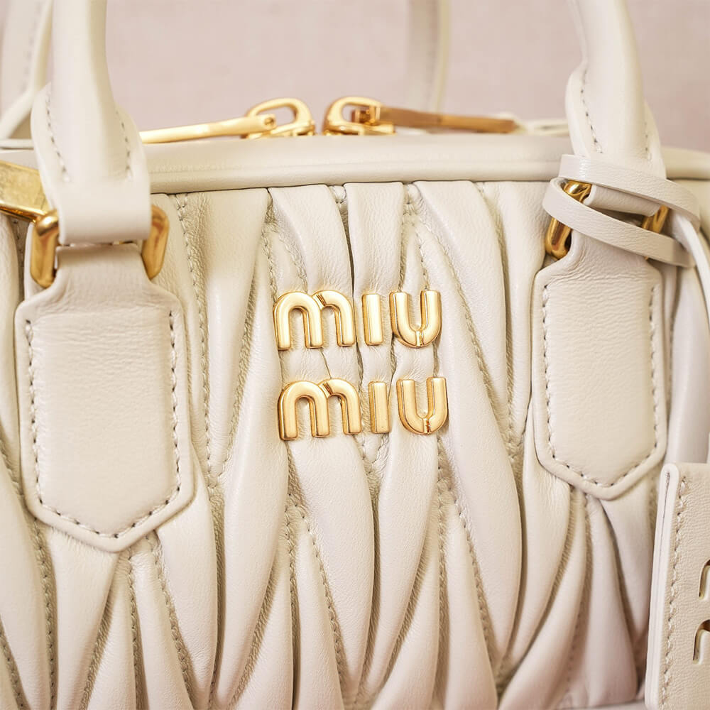 MIUMIU Medium Arcadie matelasse nappa Bag(HIGH-END GRADE)