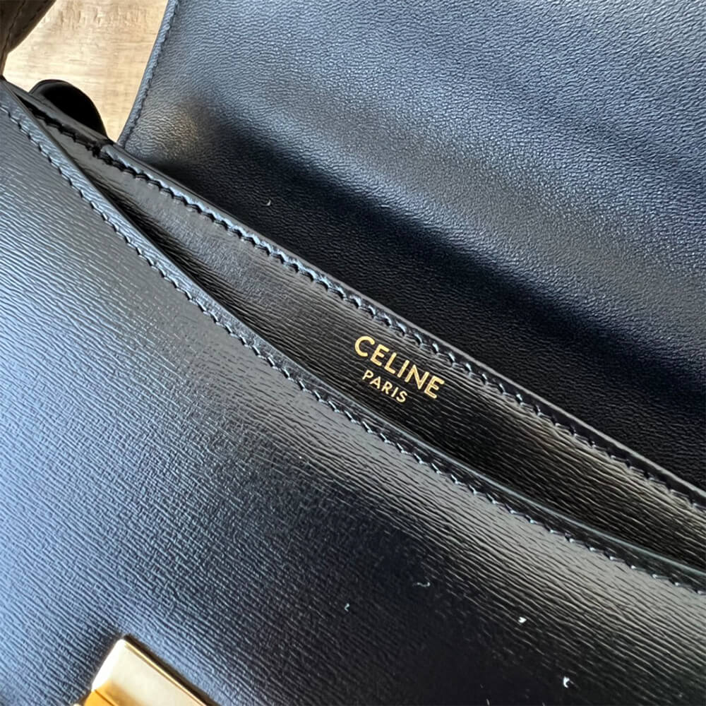CELINE BESACE CLEA in shiny calfskin(HIGH-END GRADE)
