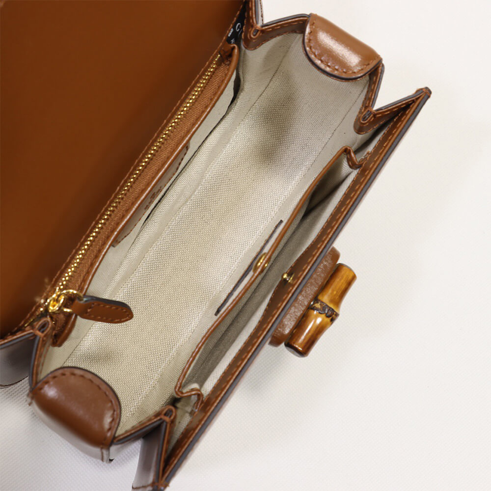 G*u*i bamboo 1947 medium top handle bag(tax-free grade)