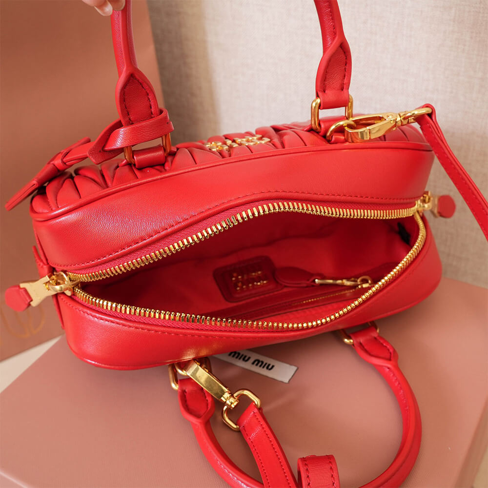 MIUMIU Medium Arcadie matelasse nappa Bag(HIGH-END GRADE)