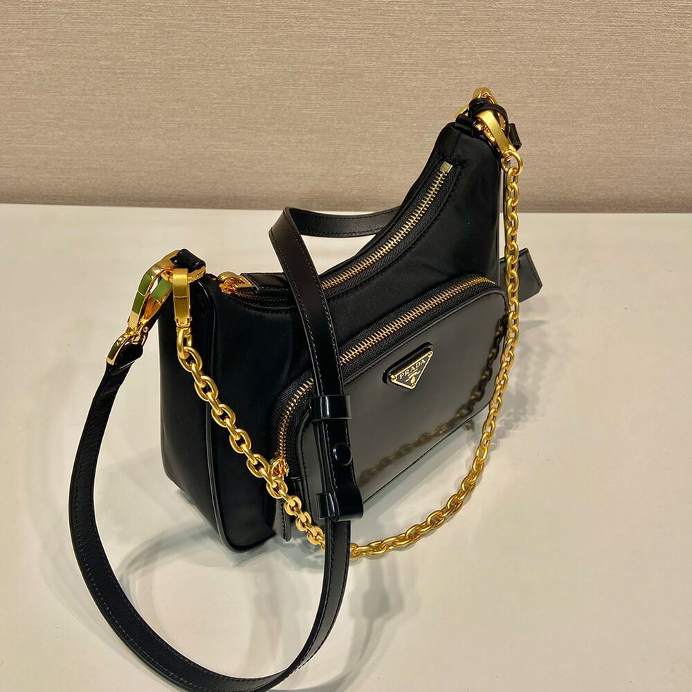 Prada Re-nylon And Brushed Leather Mini bag