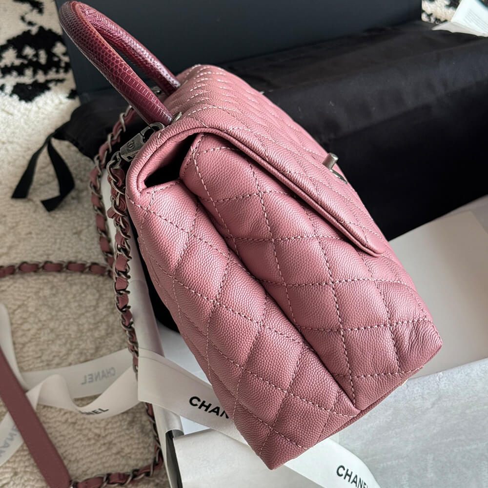 CHANEL Large Flap Bag With Top Handle(high-end grade)