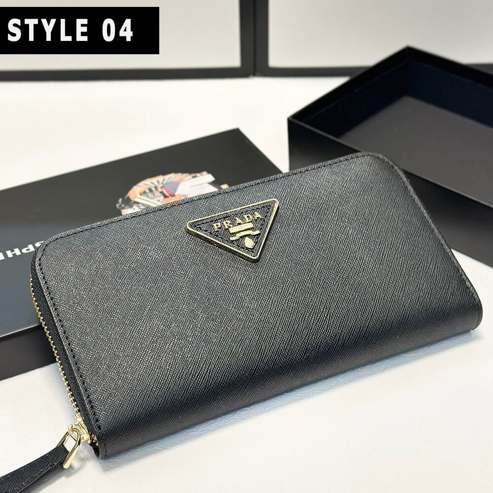 Prada Large Saffiano Leather Wallet
