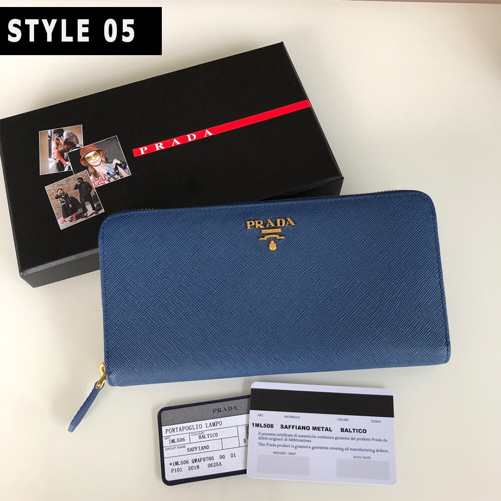 Prada Large Saffiano Leather Wallet
