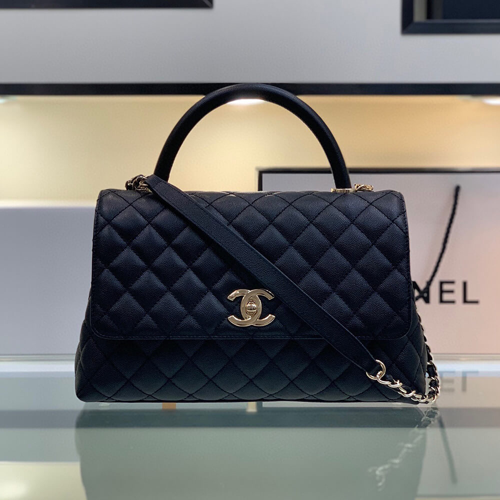 CHANEL Large Flap Bag With Top Handle(high-end grade)